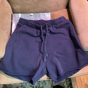 NWT Alphalete Navy Blue Sweatshorts